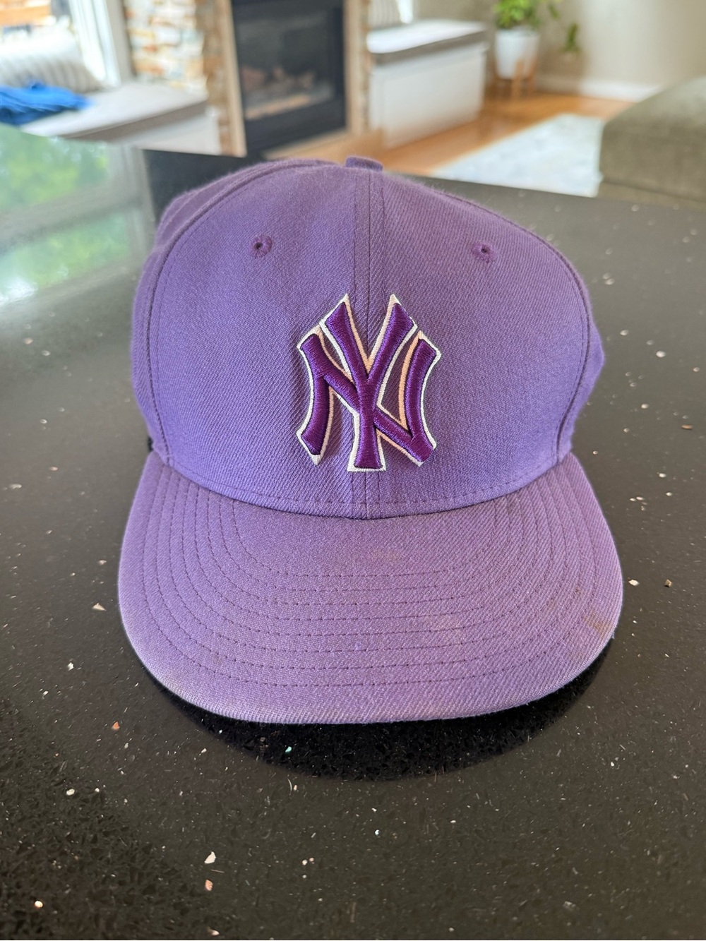 New Era Purple NY Yankees Embroidered Baseball Cap